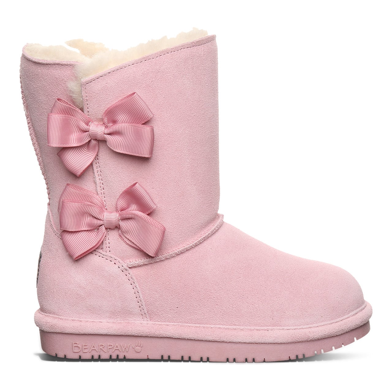 Bearpaw Zaria Youth Pull-On Boots - Pink Lemonade - side view 2