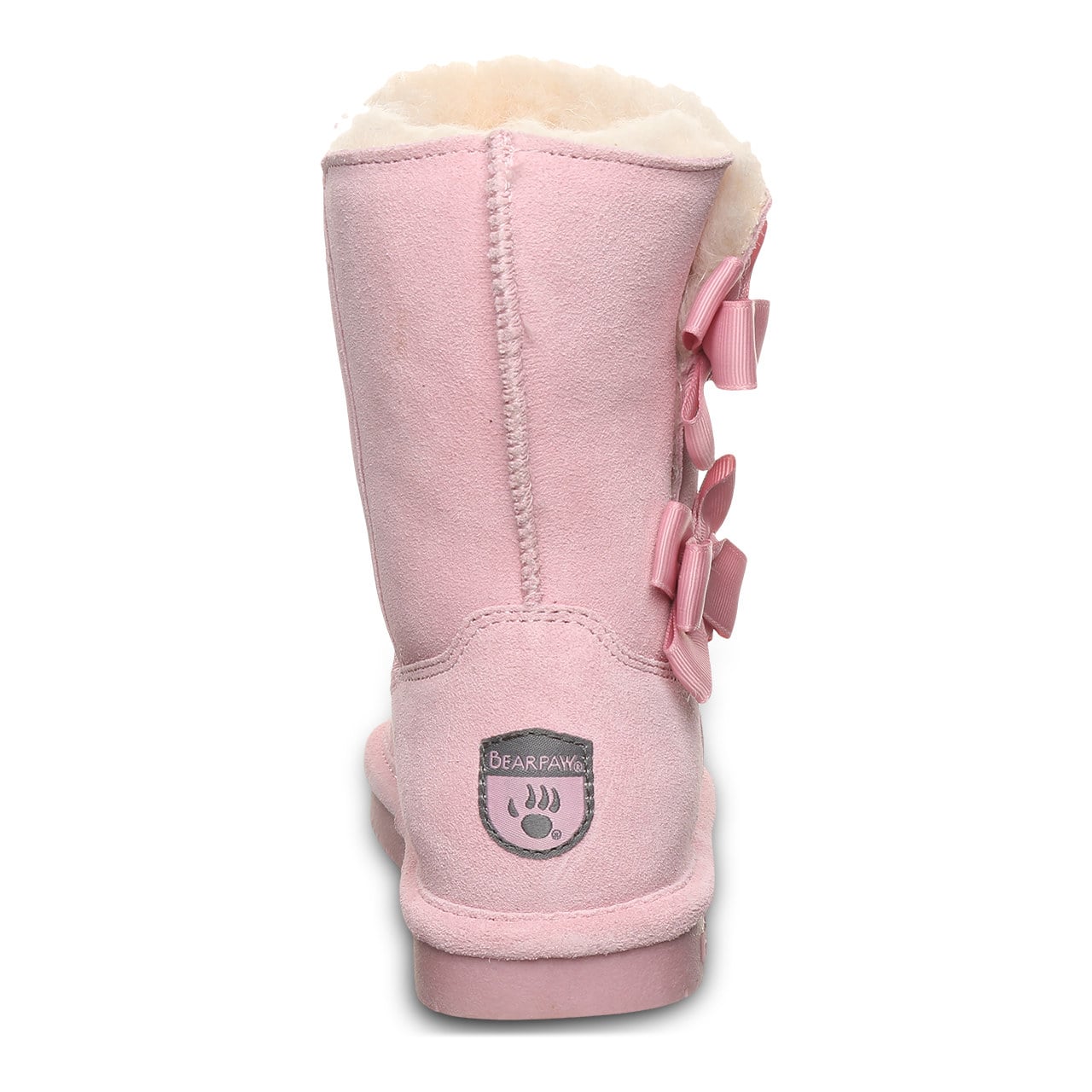 Bearpaw Zaria Youth Pull-On Boots - Pink Lemonade - back view