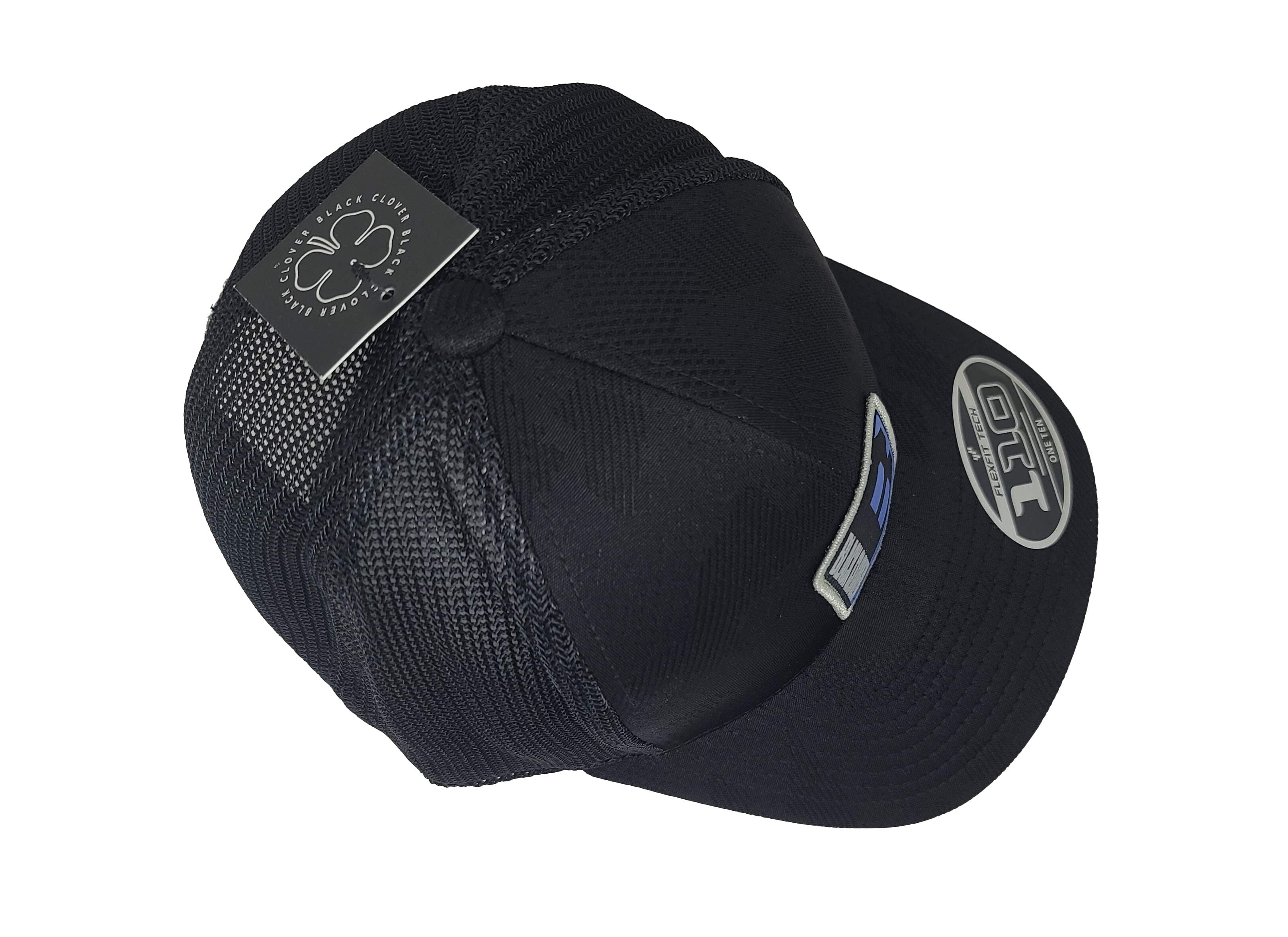 Black Clover Headline Adjustable Snapback Hat - Leather Patch