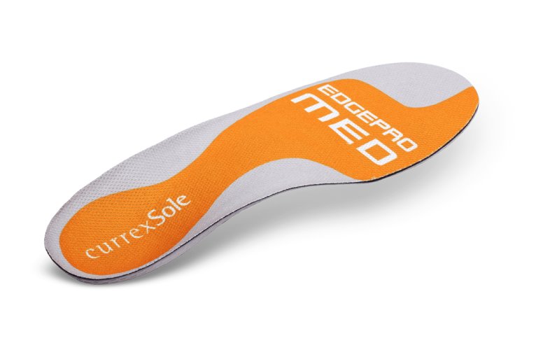 CurrexSole EdgePro Insoles for Ski, Hiking, Golf - Medium Arch - Orange