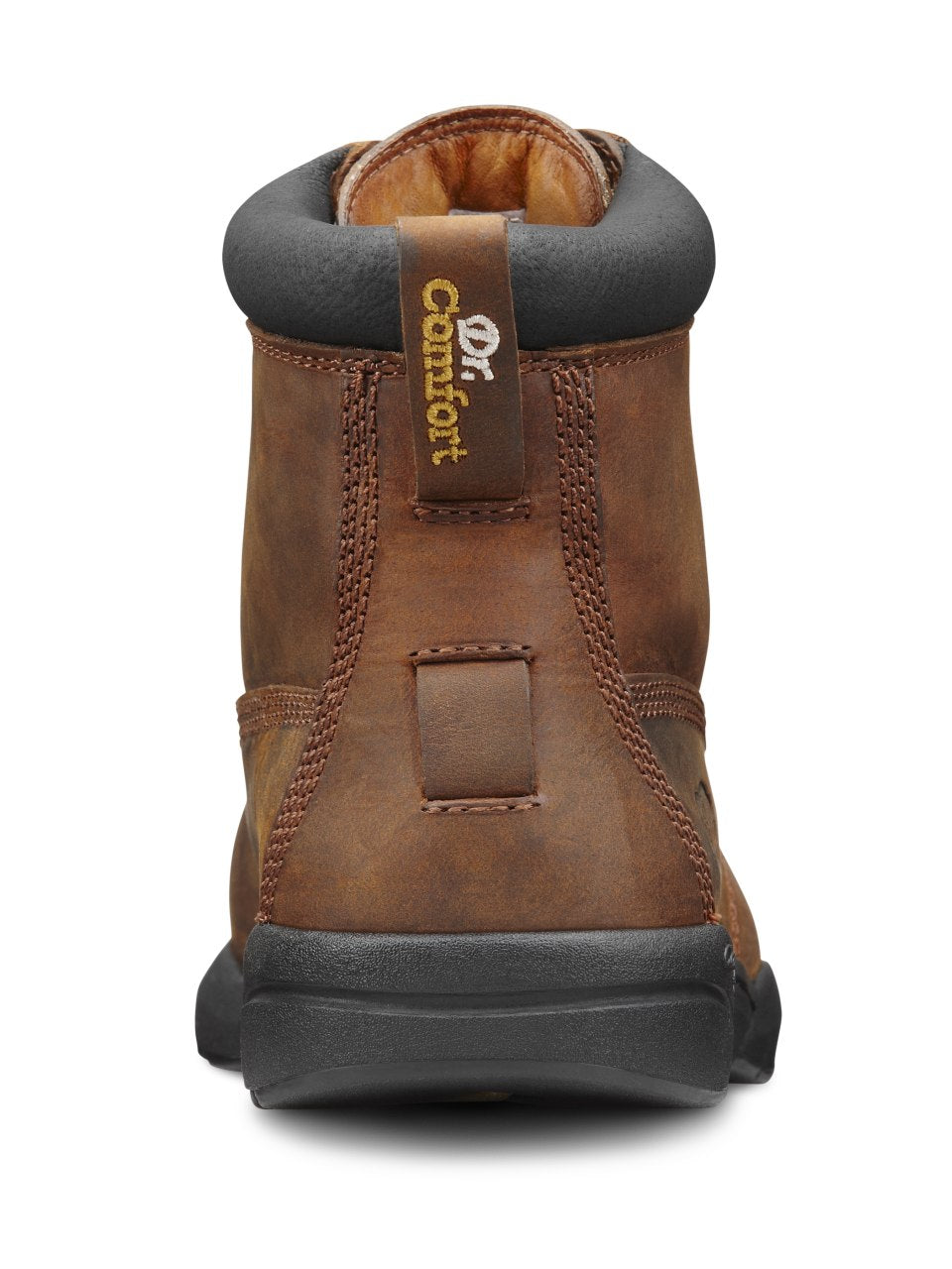 Dr. Comfort Boss Men's Work Boots - Chestnut - heel_view