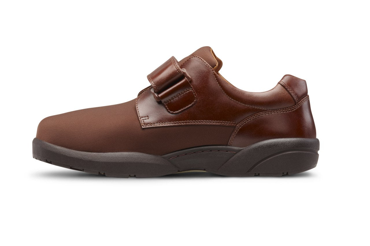 Dr. Comfort Brian X Men's Casual Strap Shoe - Acorn - left_view