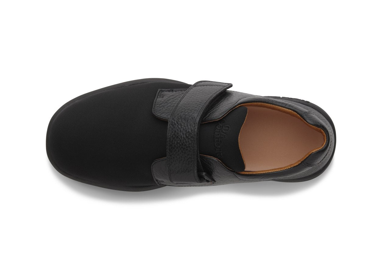 Dr. Comfort Brian X Men's Casual Strap Shoe - Black - overhead_view