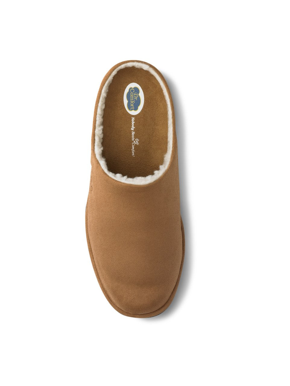 Dr. Comfort Easy Men's Slippers - Camel - overhead_view