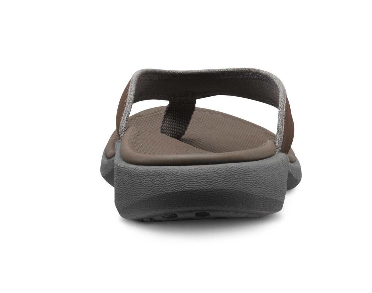 Dr. Comfort Collin Men's Sandals - Chocolate - heel_view
