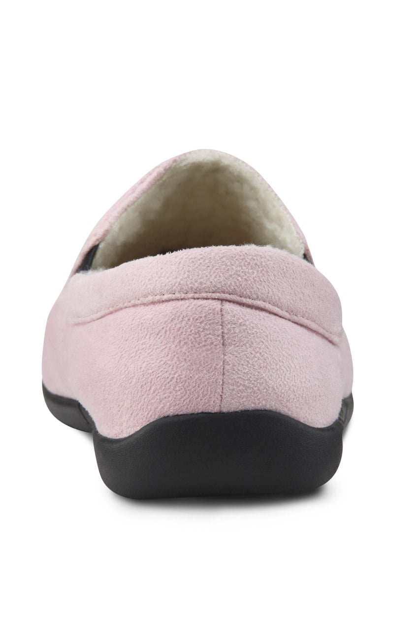Dr. Comfort Cuddle Women's Slippers - Pink - heel_view