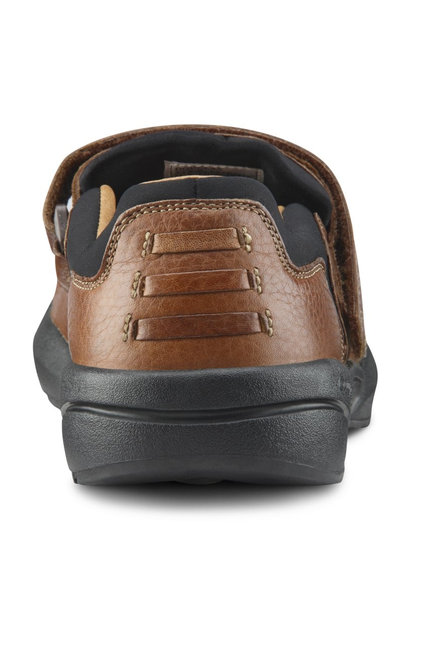 Dr. Comfort Douglas Men's Casual Shoe - Chestnut - heel_view