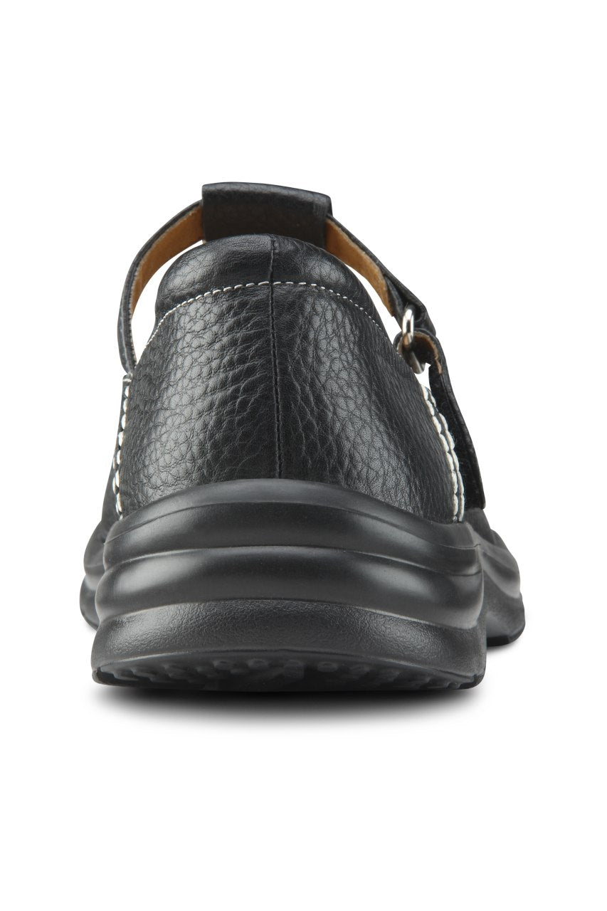 Dr. Comfort Lu Lu Women's Dress Shoe - Black - heel_view