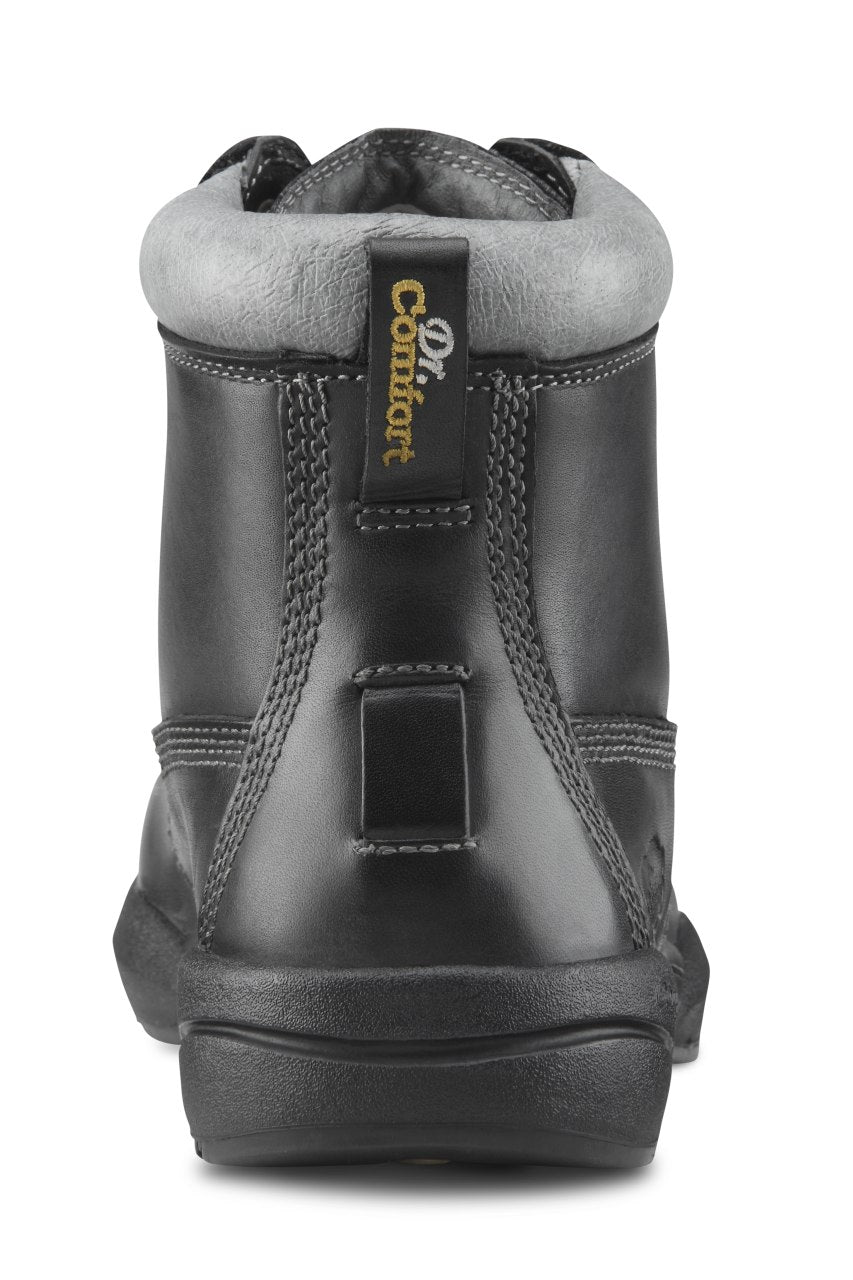 Dr. Comfort Protector Men's Work Boots - Black - heel_view