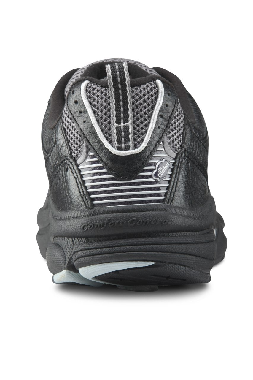 Dr. Comfort Spirit Women's Athletic Shoe - Black - heel_view