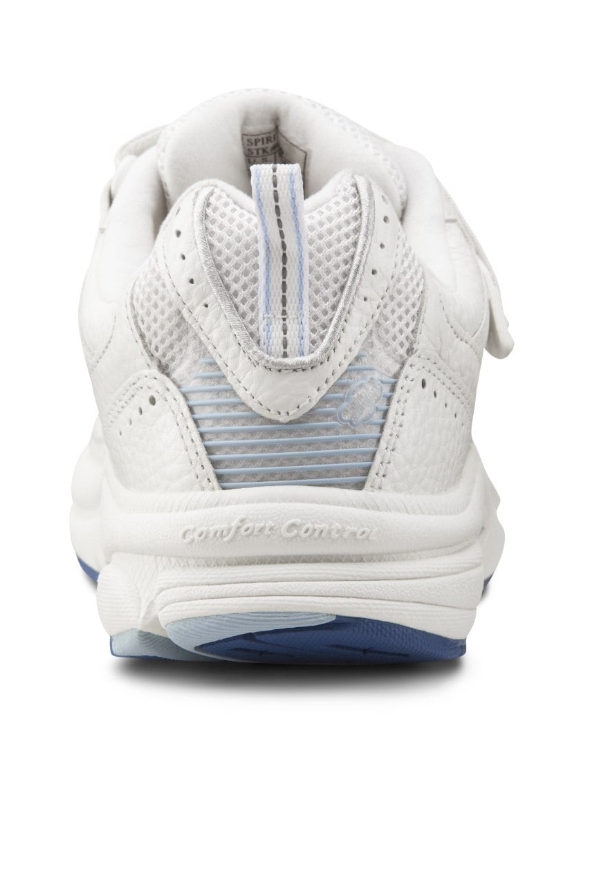 Dr. Comfort Spirit X Women's Double Depth Casual Shoe - White - heel_view