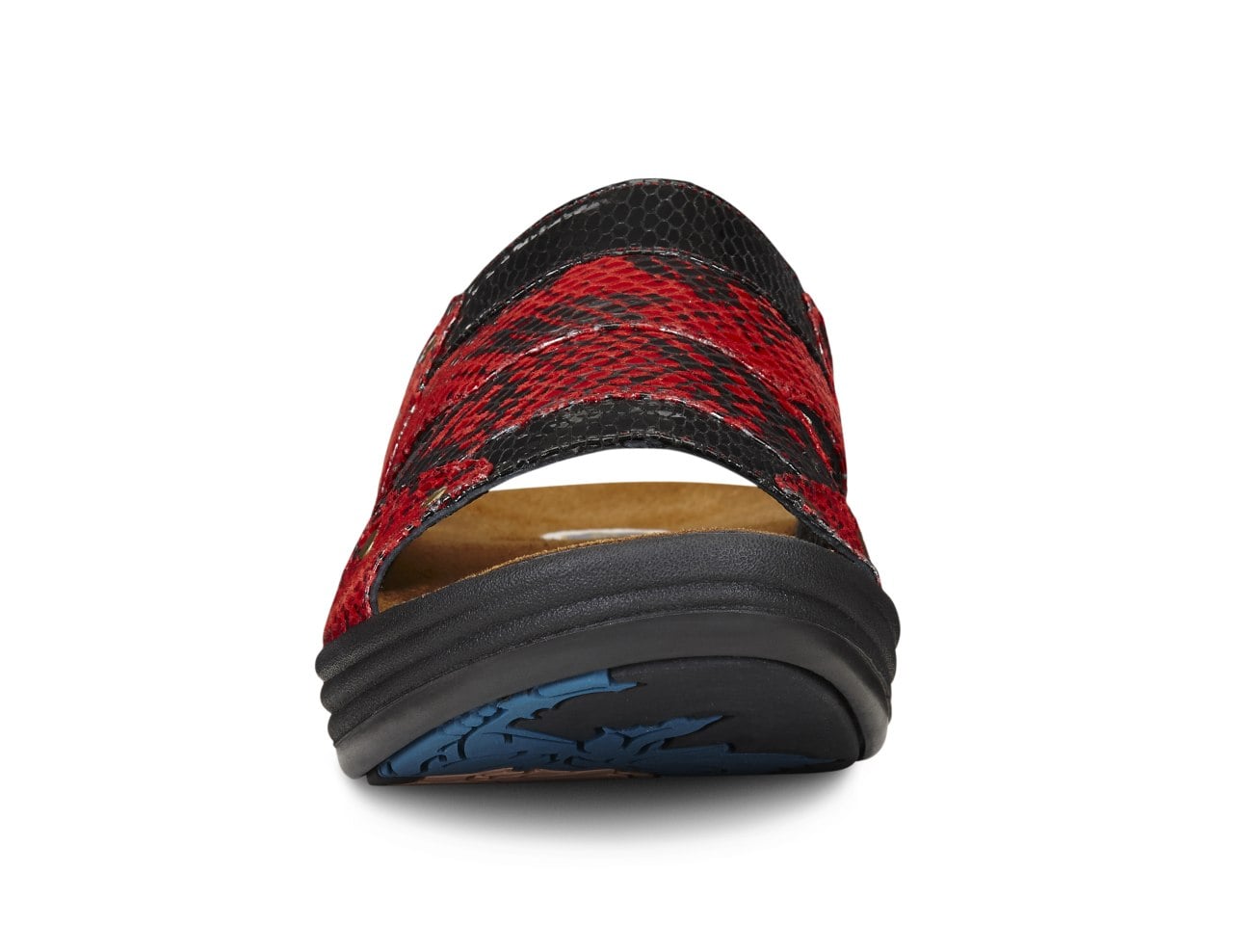 Dr. Comfort Karen Women's Sandals - Red Combo - front_toe