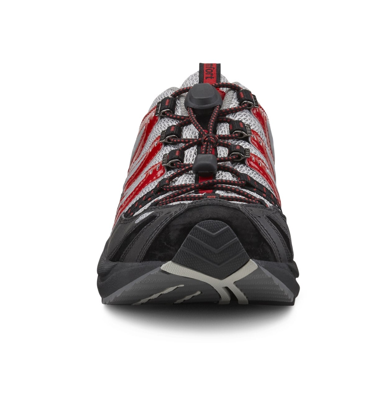 Dr. Comfort Performance Men's Athletic Shoe - Red - front_toe