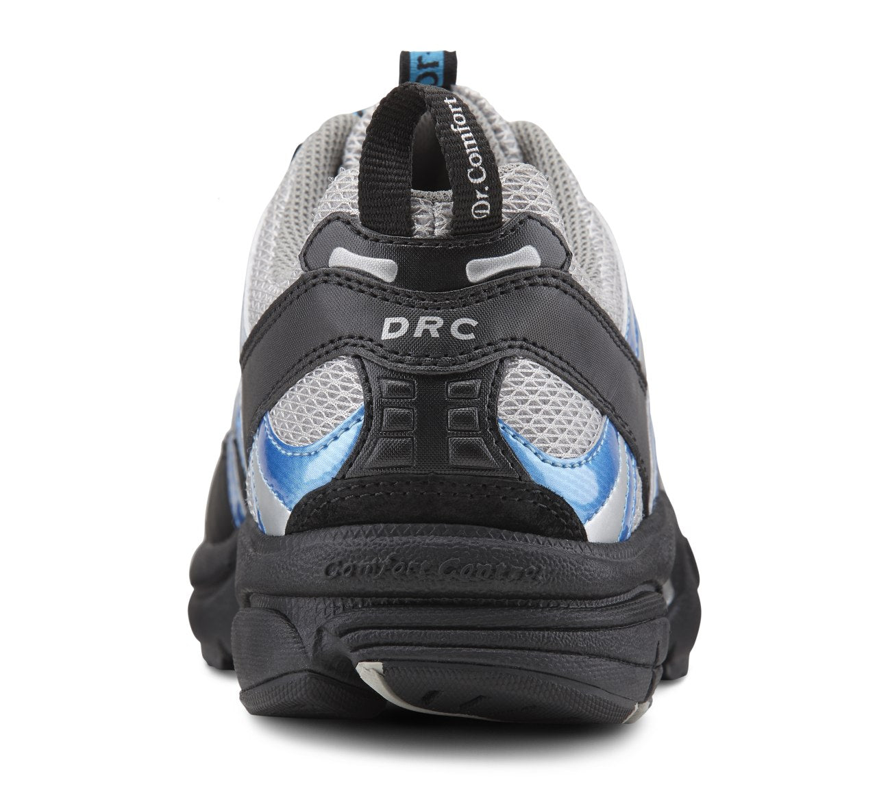 Dr. Comfort Performance Men's Athletic Shoe - Blue - heel_view