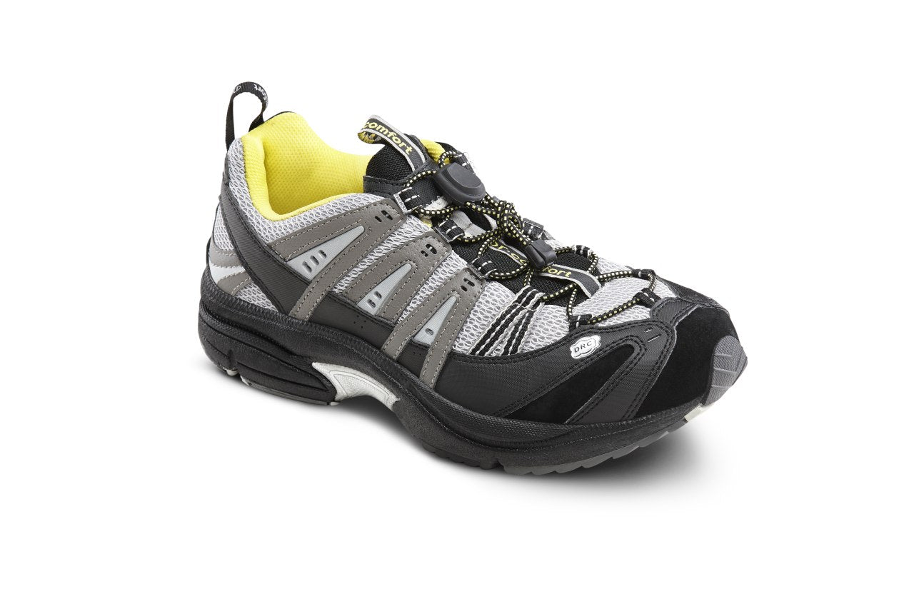 Dr. Comfort Performance Men's Athletic Shoe - Yellow/Grey - main
