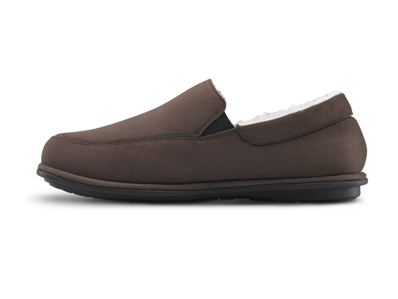 Dr. Comfort Relax Men's Slippers - Chocolate - left_view