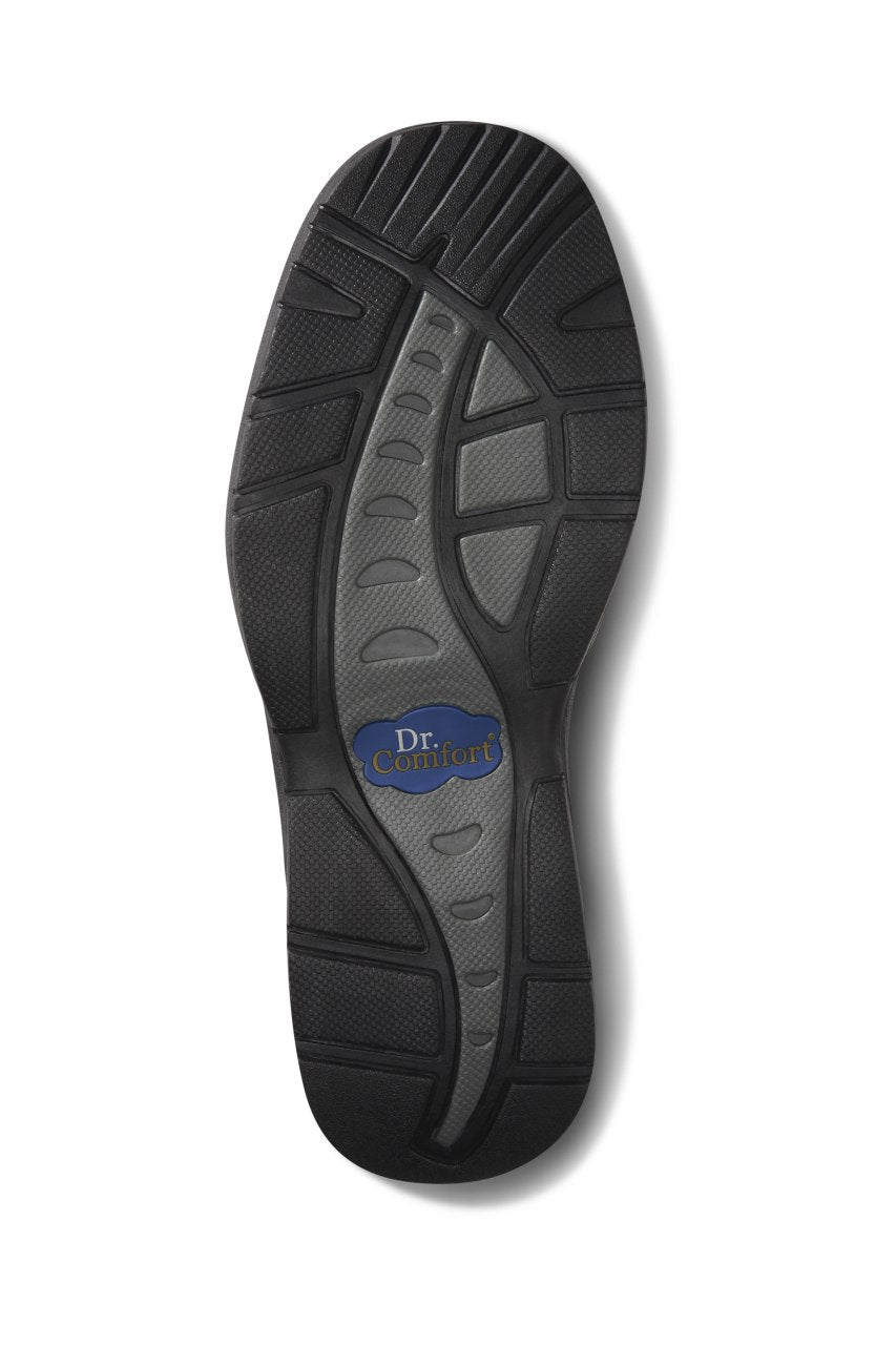 Dr. Comfort Justin Men's Casual Shoe - Black - bottom_sole