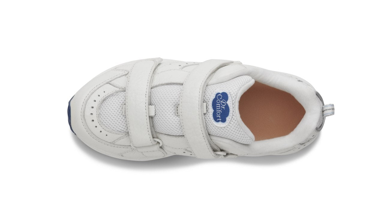 Dr. Comfort Spirit X Women's Double Depth Casual Shoe - White - overhead_view