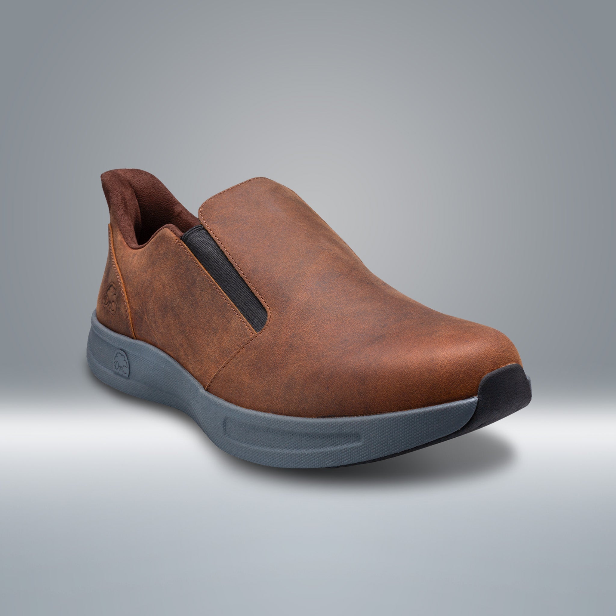 Dr. Comfort Brady Hands-Free Shoe Men's - Brown - manufacturer variant image