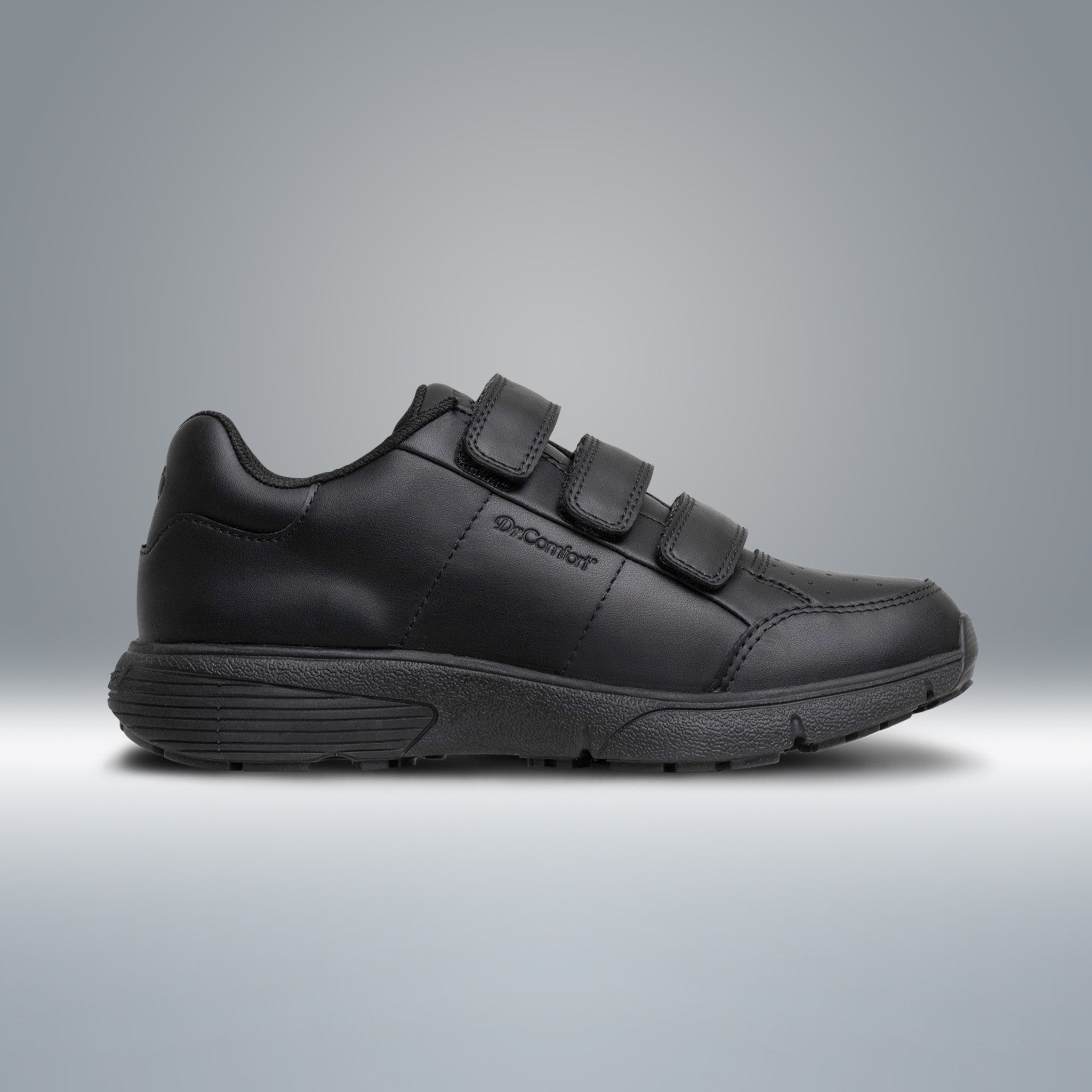 Dr. Comfort Angela Casual Hook and Loop Shoe Women's - Black - manufacturer gallery view 4