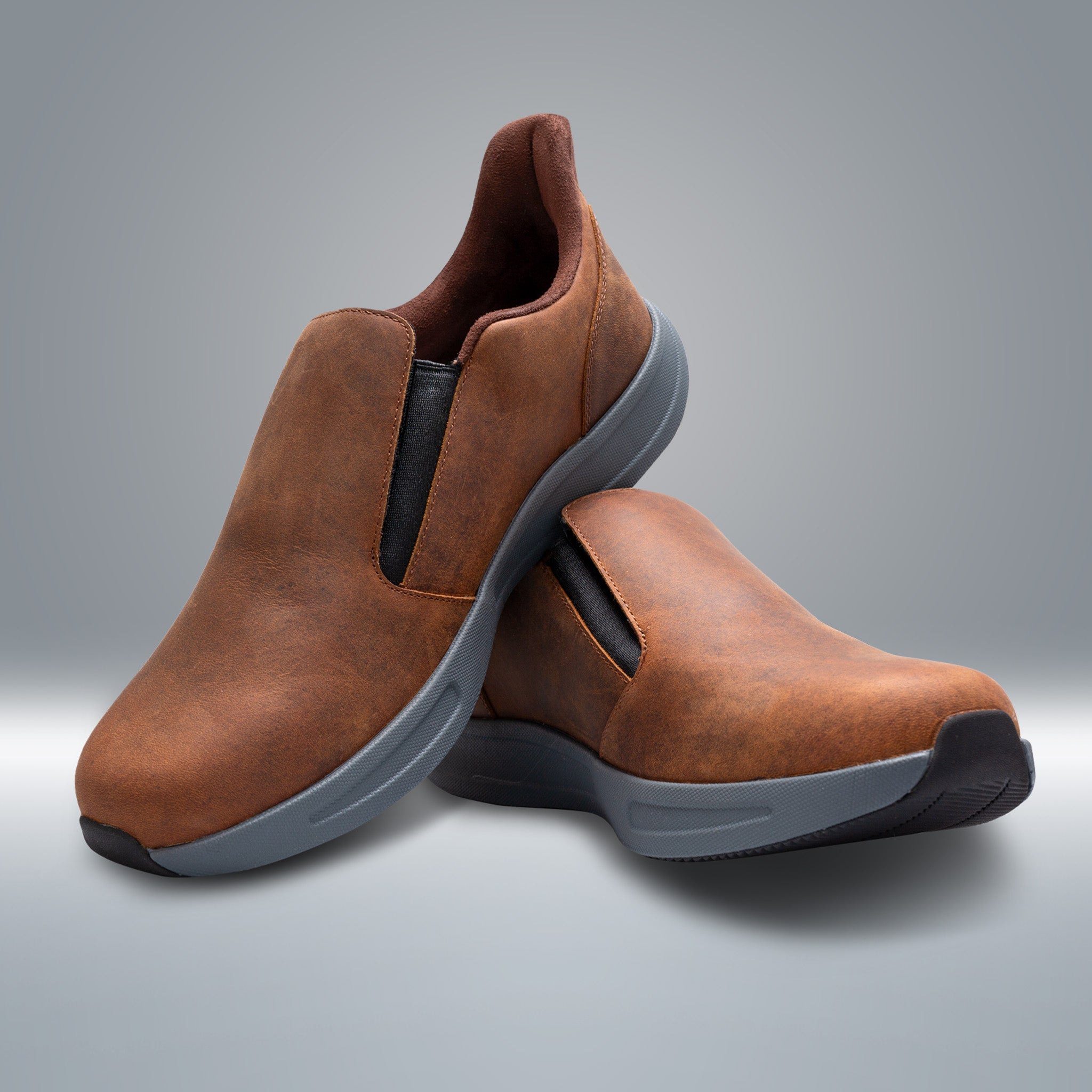 Dr. Comfort Brady Hands-Free Shoe Men's - Brown - manufacturer gallery view 9