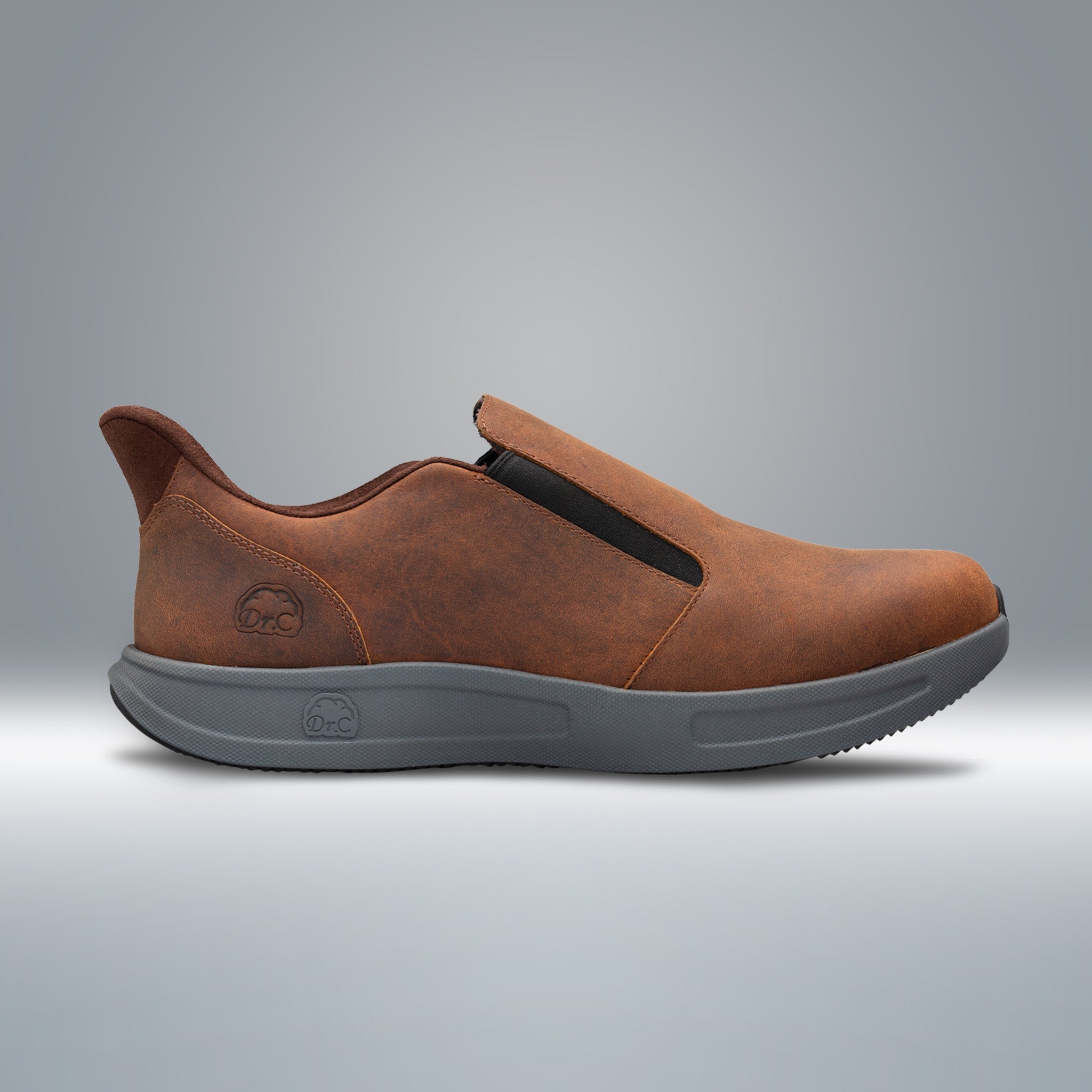 Dr. Comfort Brady Hands-Free Shoe Men's - Brown - manufacturer gallery view 12