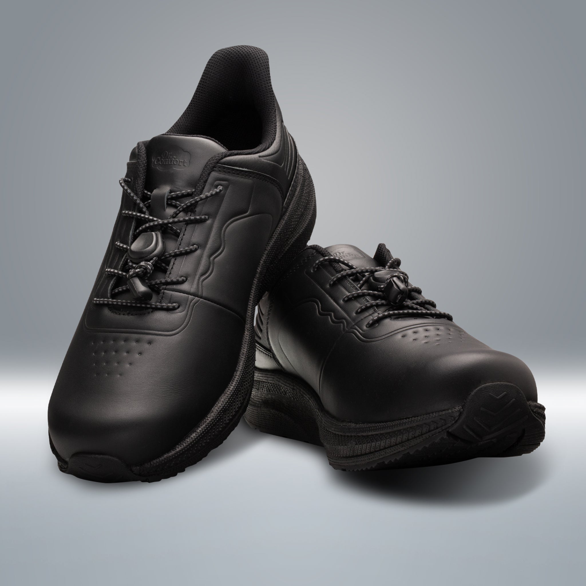 Dr. Comfort Dennis Hands-Free Shoe Men's - Black - manufacturer gallery view 3