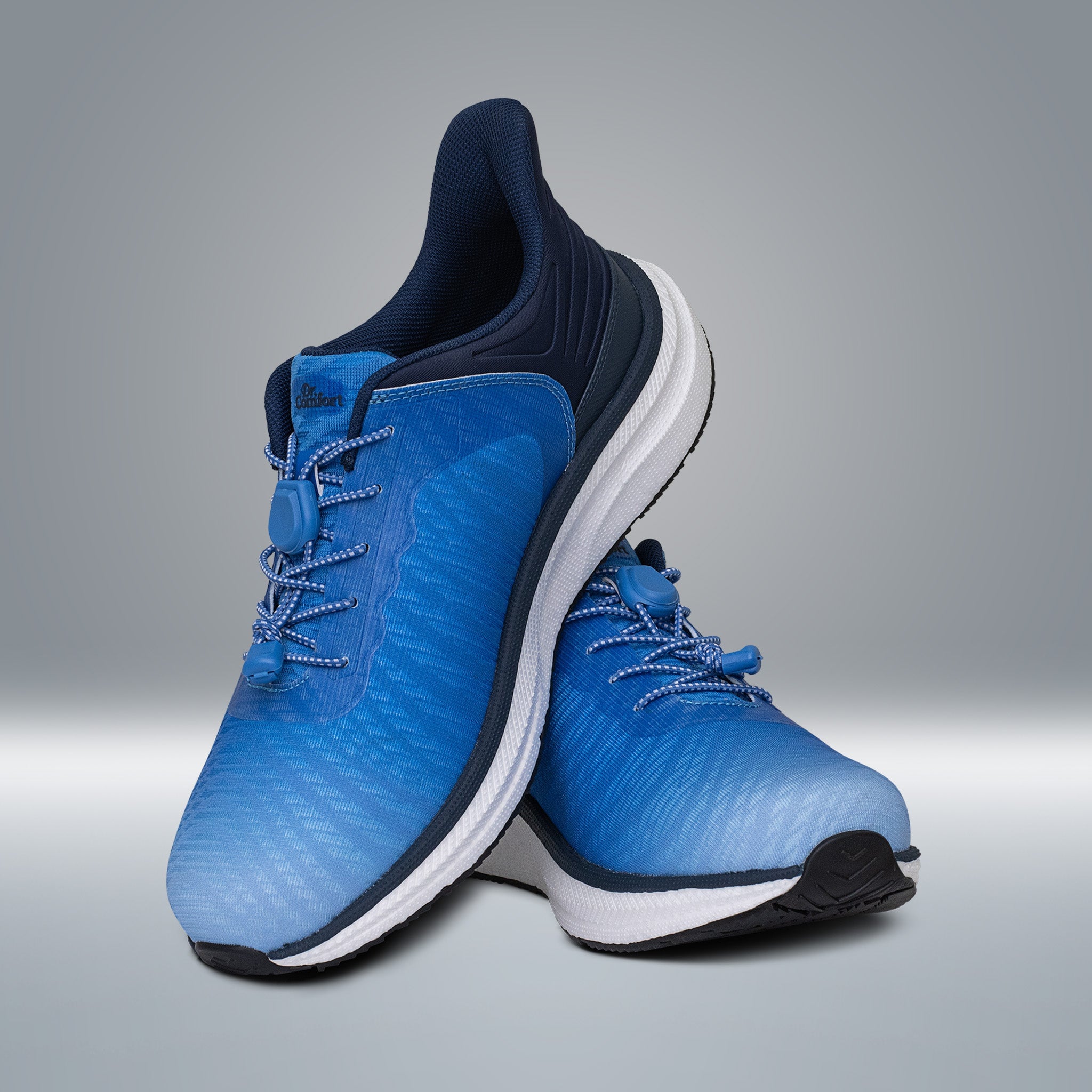 Dr. Comfort Don Hands-Free Shoe Men's - Light Blue - manufacturer gallery view 23