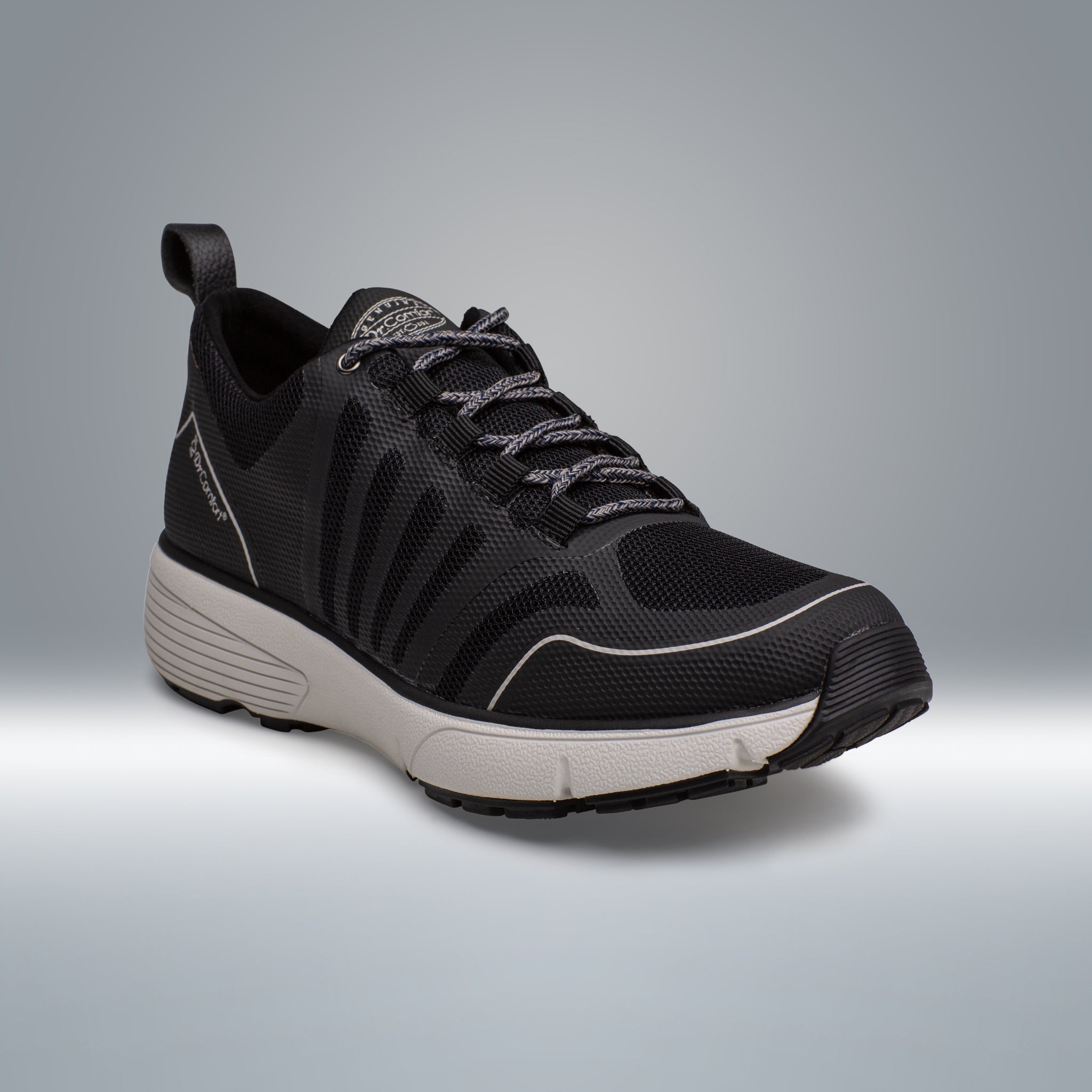 Dr. Comfort Gordon X Double Depth Athletic Shoe Men's - Black - manufacturer variant image