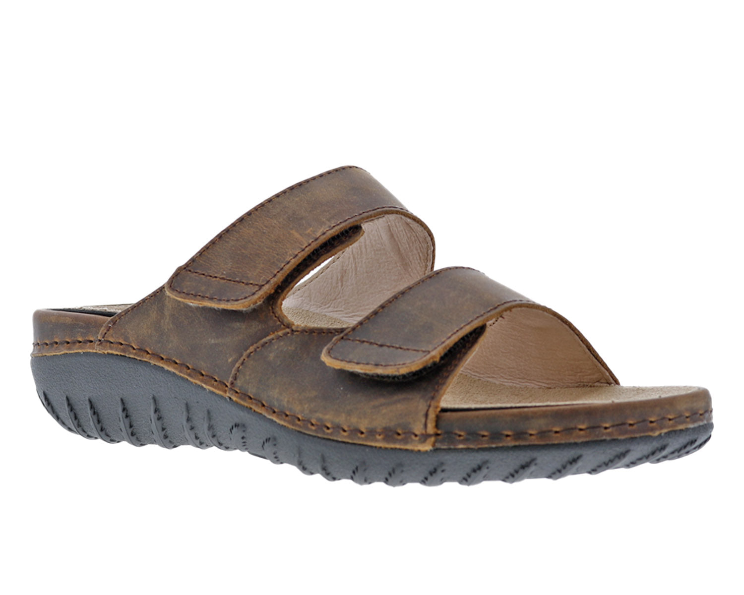 Drew Shoe Cruize Women's Casual Sandal Leather - Sandal Brown