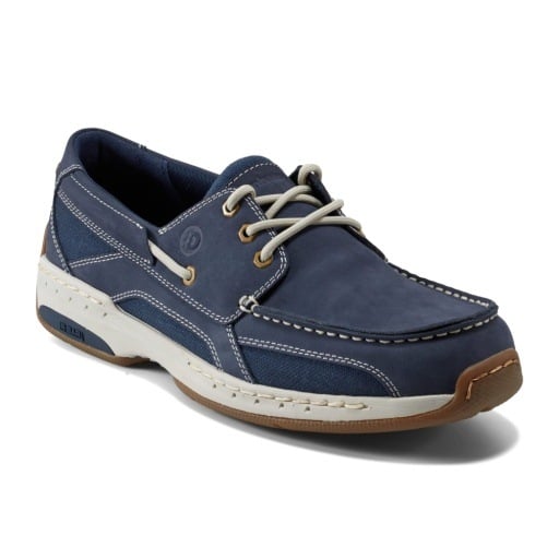 Rockport Captain Boat Cushioned Arch Support Men's Boat Shoe Dark Blue Nubuck 1