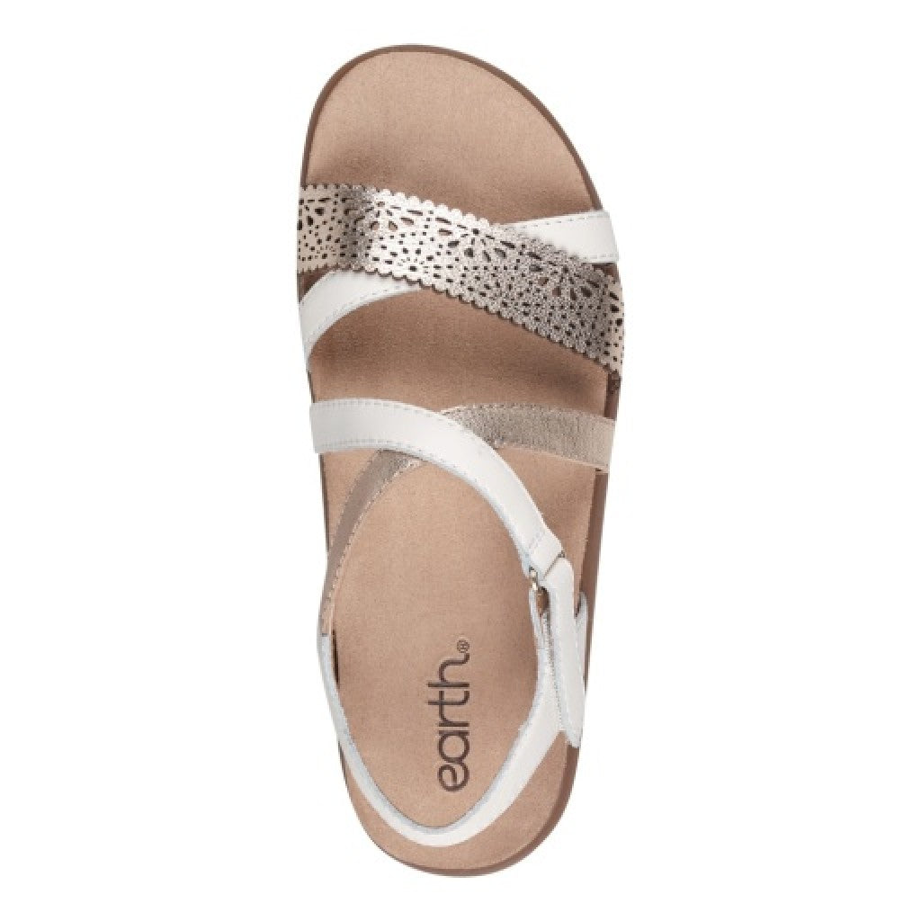 Earth Athena Strappy Sandal Cushioned Support Women's Casual Sandal - Light Pink - 5