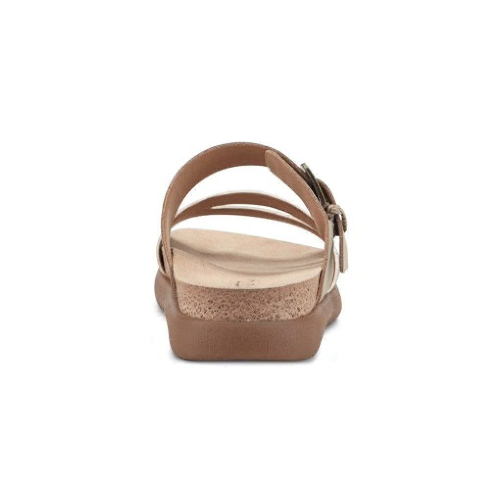 Earth Ayden Strappy Slip-on Sandal Cushioned Arch Support Women's Casual Sandal - Taupe - 3