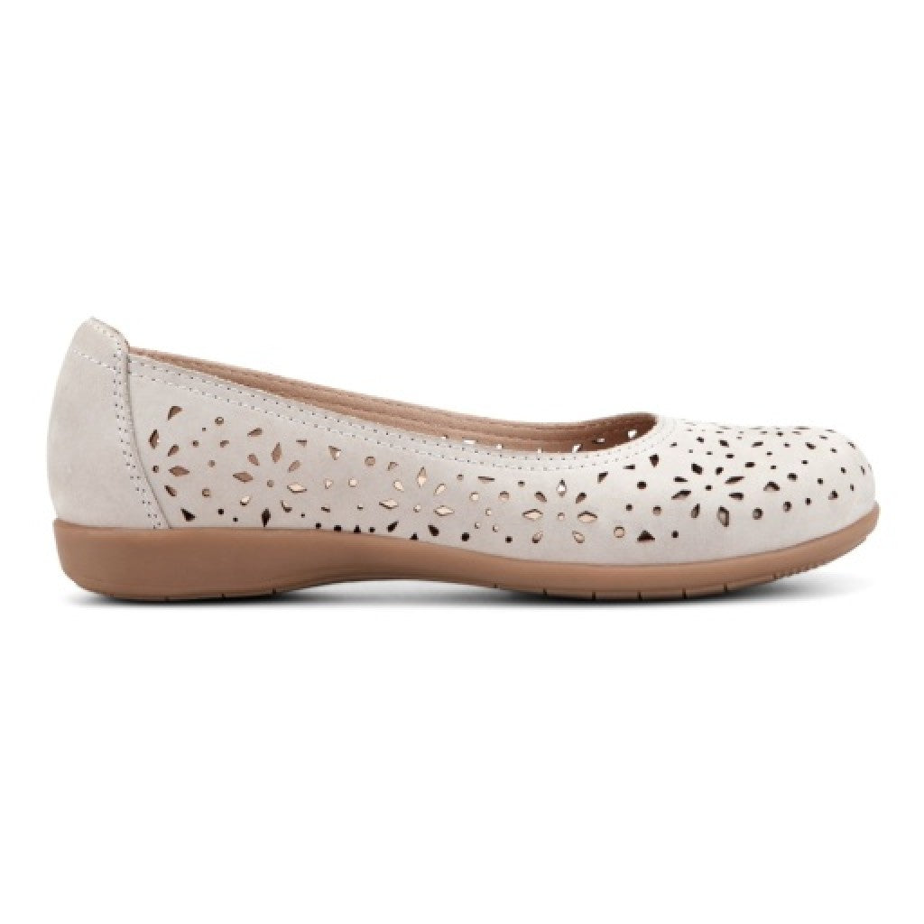 Earth Bentlee Leather Ballet Casual Cushioned Arch Support Women's Flats - Light Gray - 2