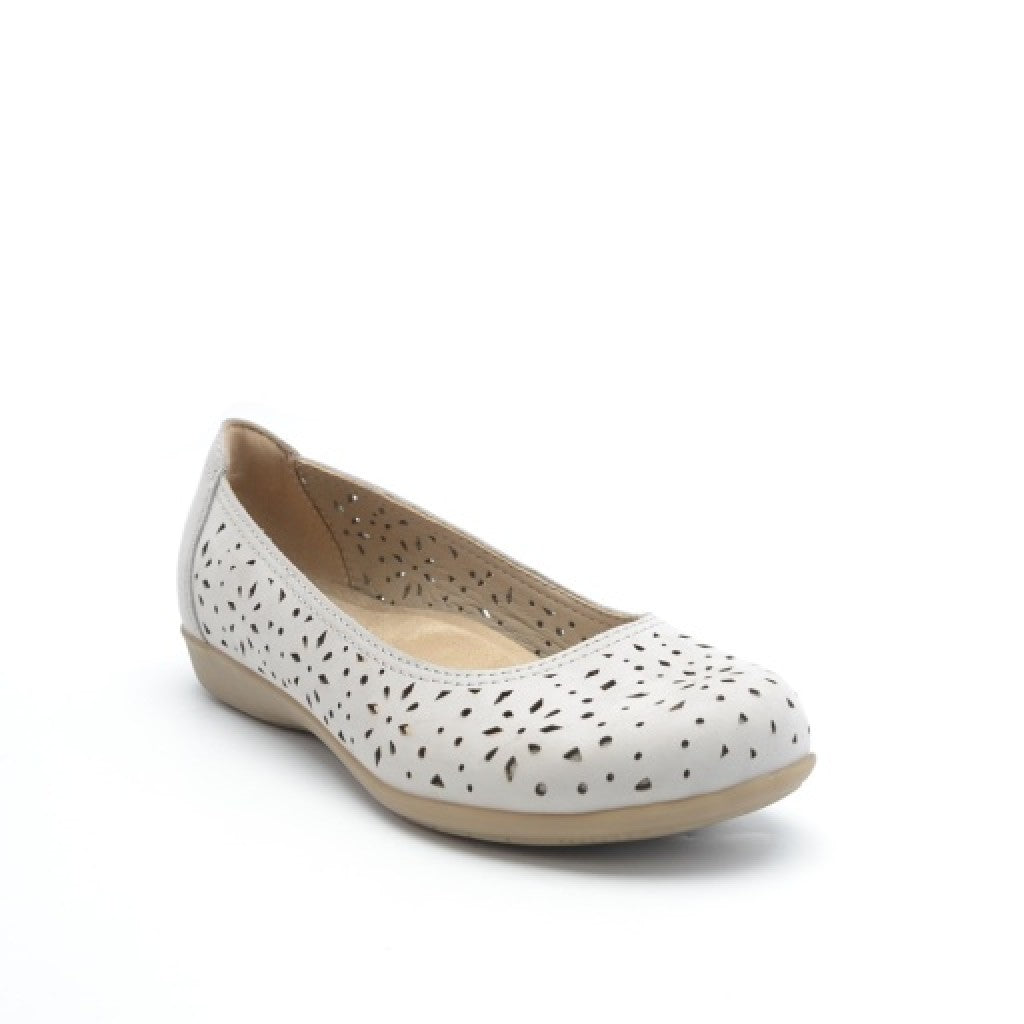 Earth Bentlee Leather Ballet Casual Cushioned Arch Support Women's Flats - Light Gray - 8