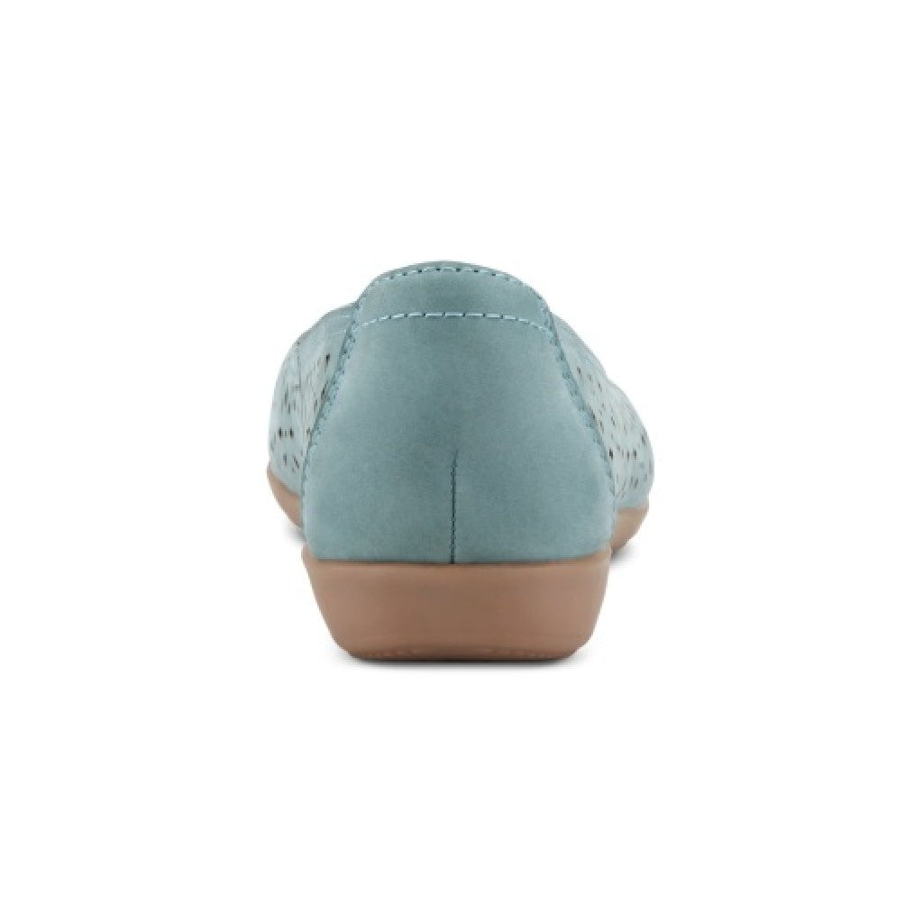 Earth Bentlee Leather Ballet Casual Cushioned Arch Support Women's Flats - Medium Green - 4