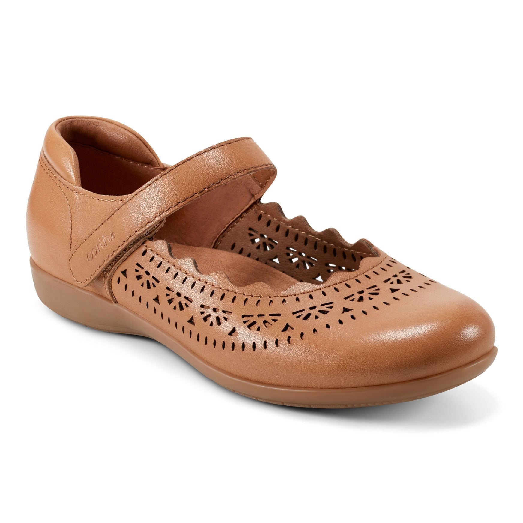 Earth Brady Round Toe Adjustable Strap Casual - Cushioned Arch Support Women's Slip-On Shoe - Medium Natural - 2