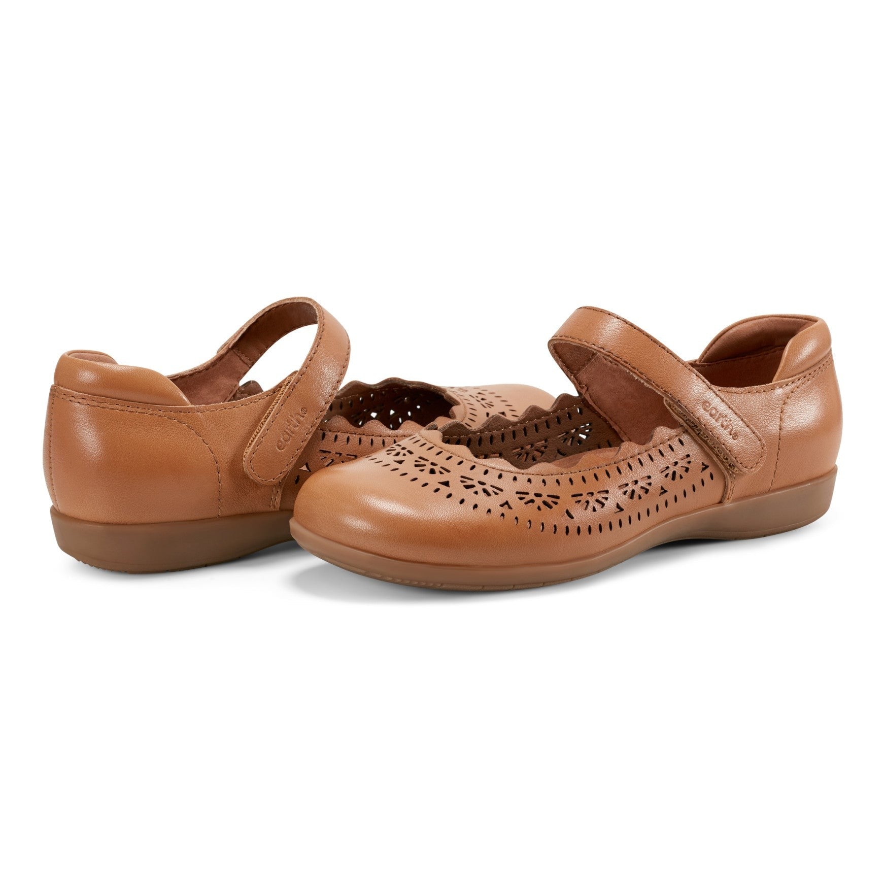 Earth Brady Round Toe Adjustable Strap Casual - Cushioned Arch Support Women's Slip-On Shoe - Medium Natural - 7