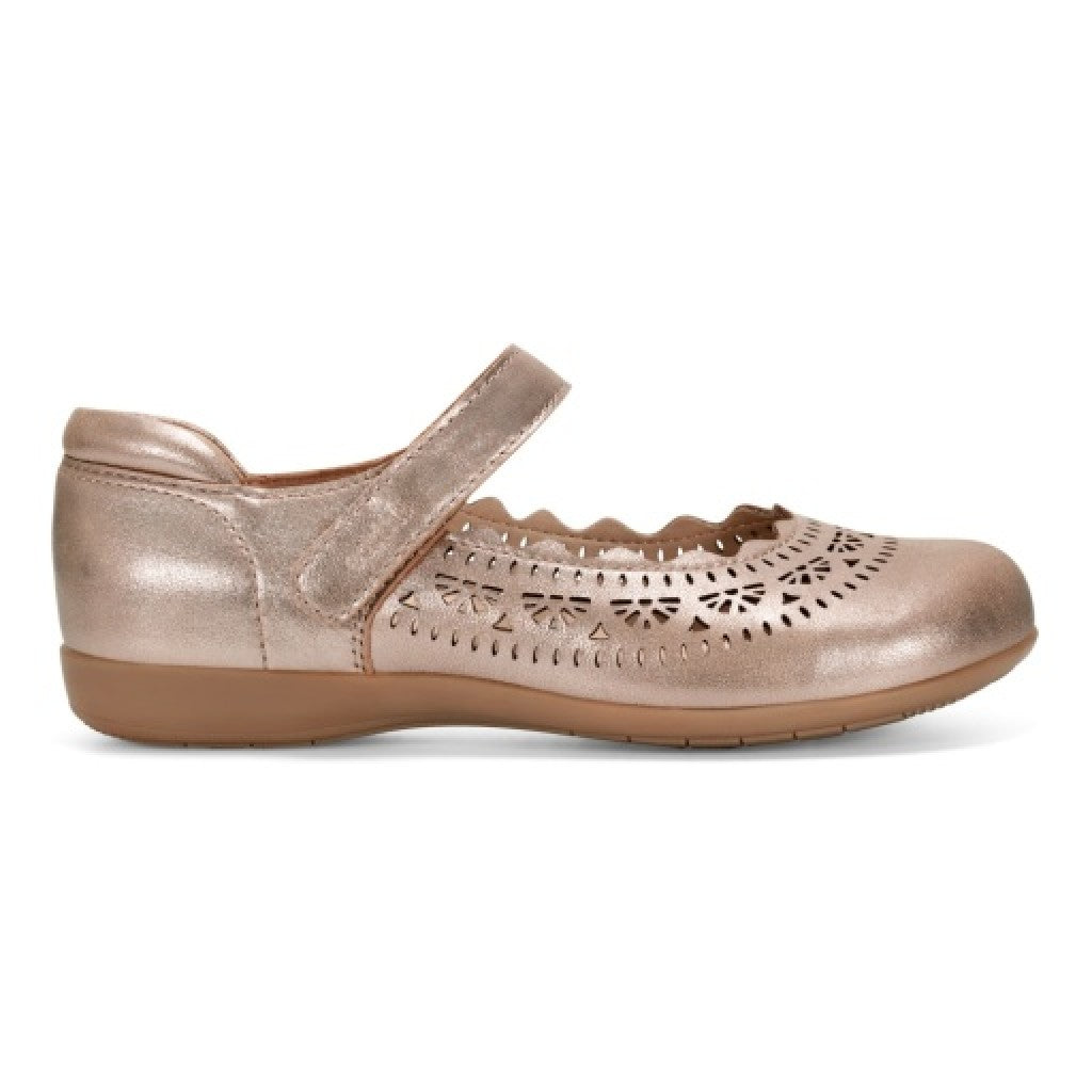 Earth Brady Round Toe Adjustable Strap Casual - Cushioned Arch Support Women's Slip-On Shoe - Pewter - 2