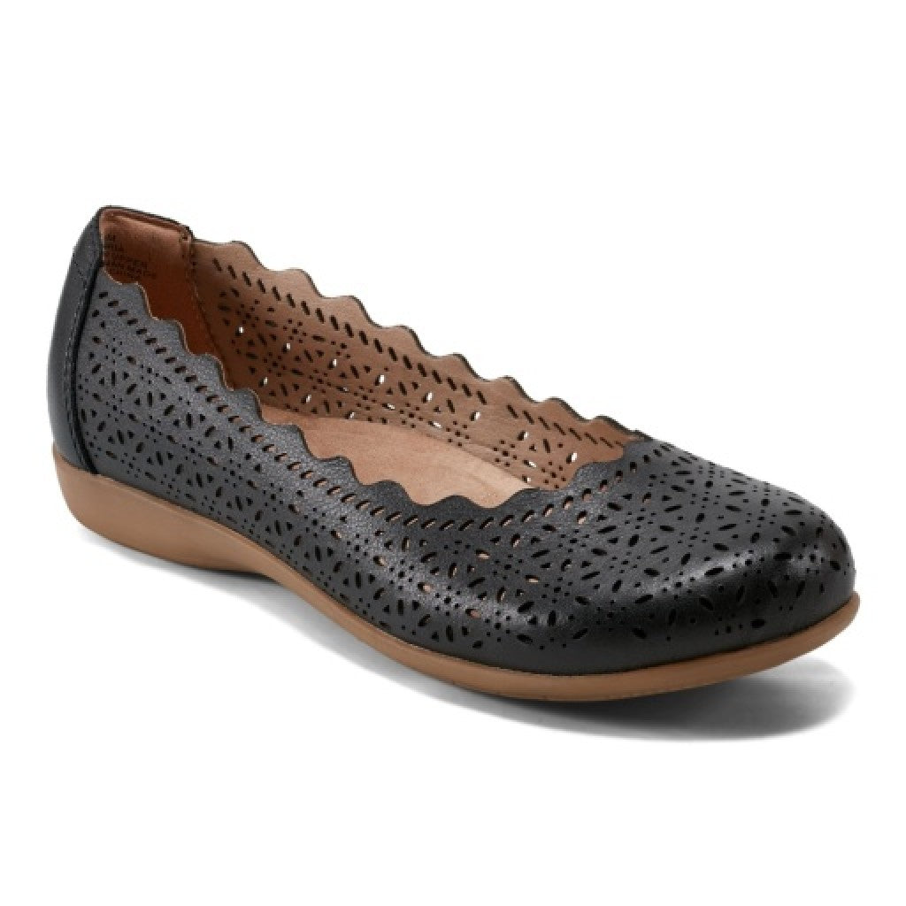 Earth Bria Cushioned Arch Support Slip-On Women's Ballet Flat - Black - 1