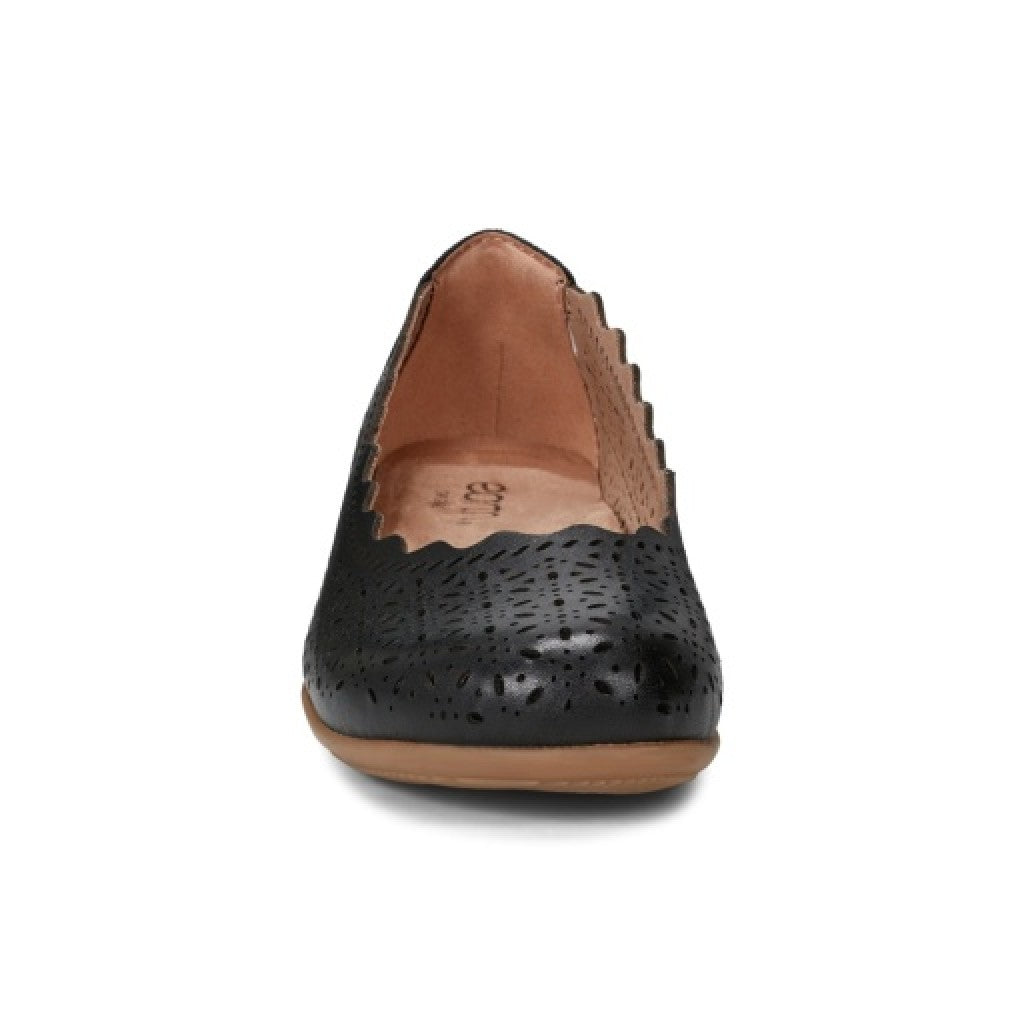 Earth Bria Cushioned Arch Support Slip-On Women's Ballet Flat - Black - 3