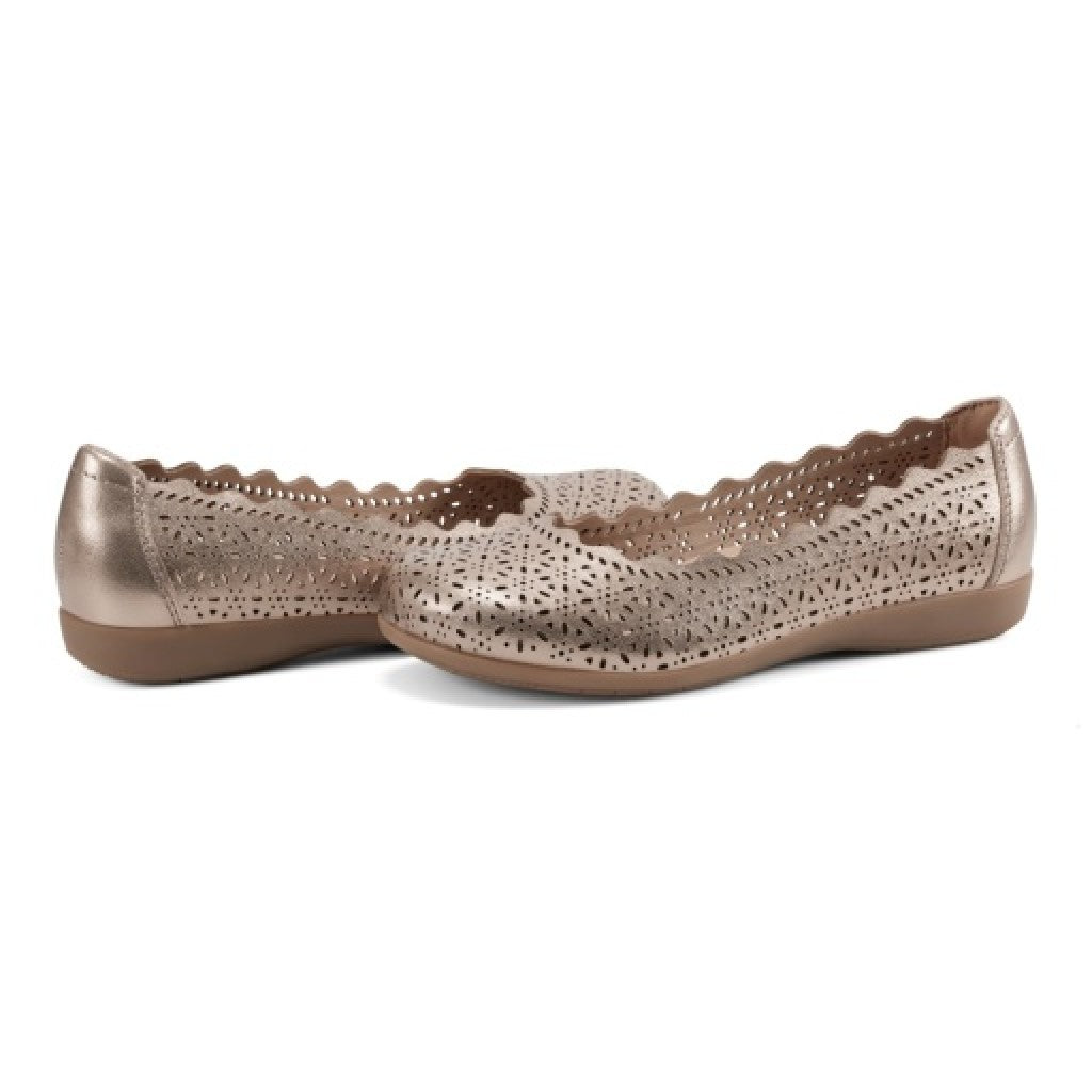Earth Bria Cushioned Arch Support Slip-On Women's Ballet Flat - Bronze - 7