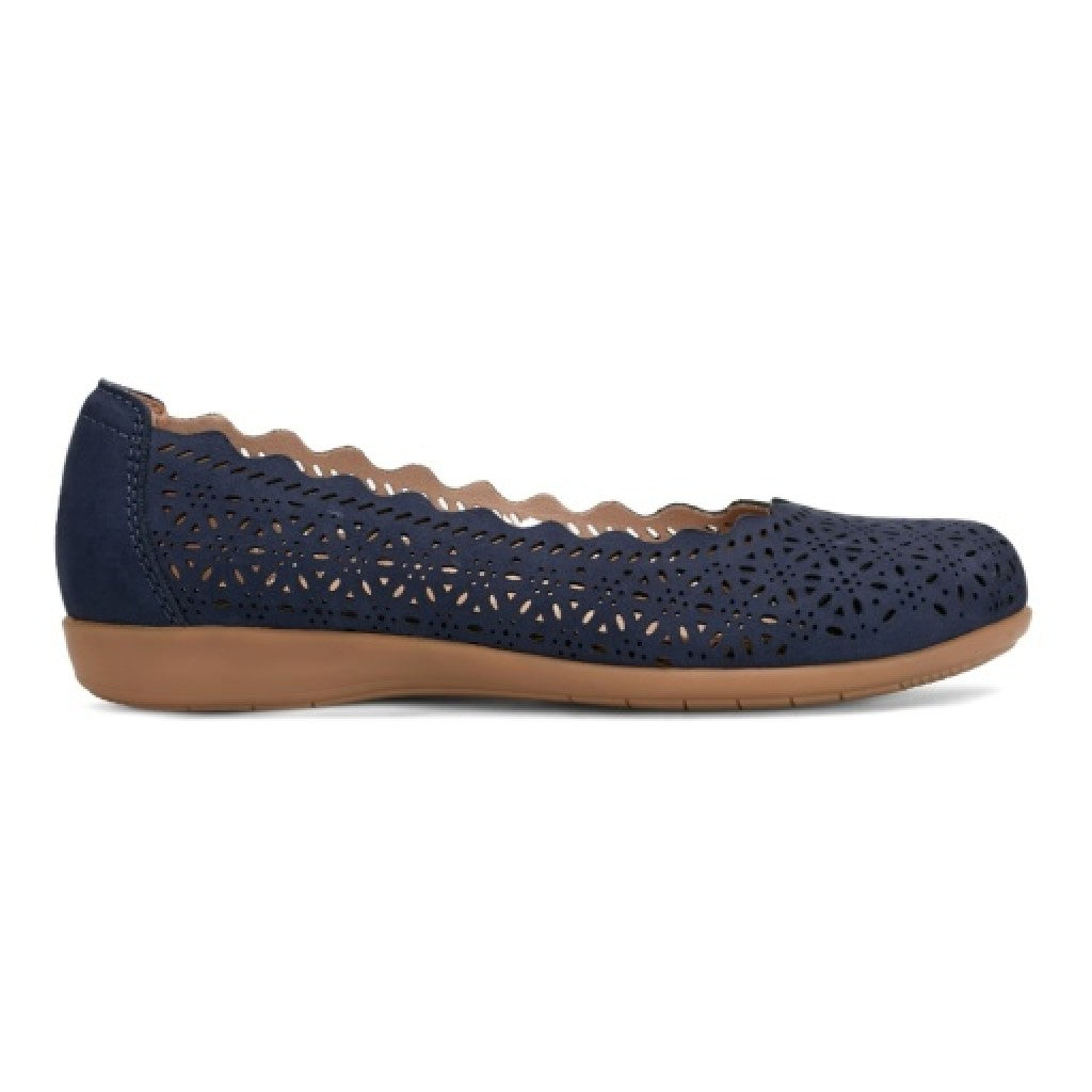 Earth Bria Cushioned Arch Support Slip-On Women's Ballet Flat - Dark Blue - 2