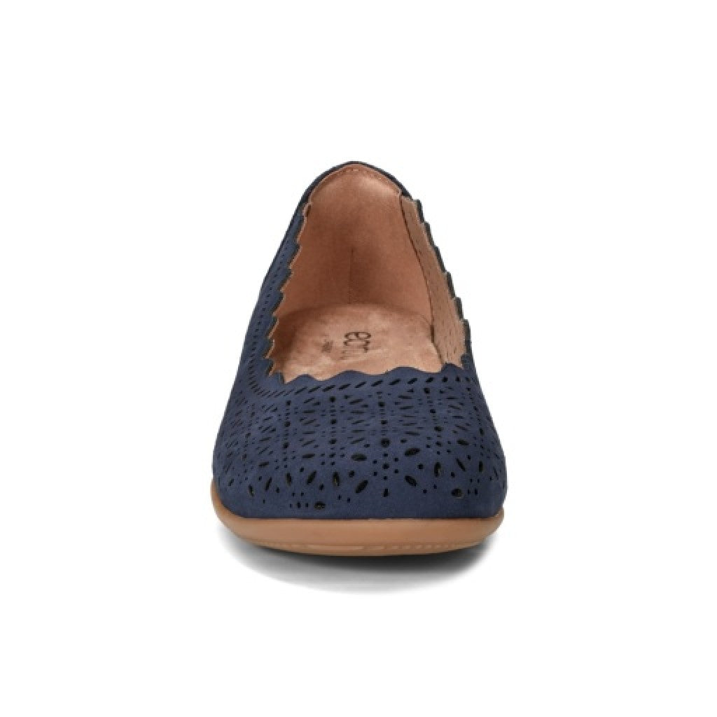 Earth Bria Cushioned Arch Support Slip-On Women's Ballet Flat - Dark Blue - 3