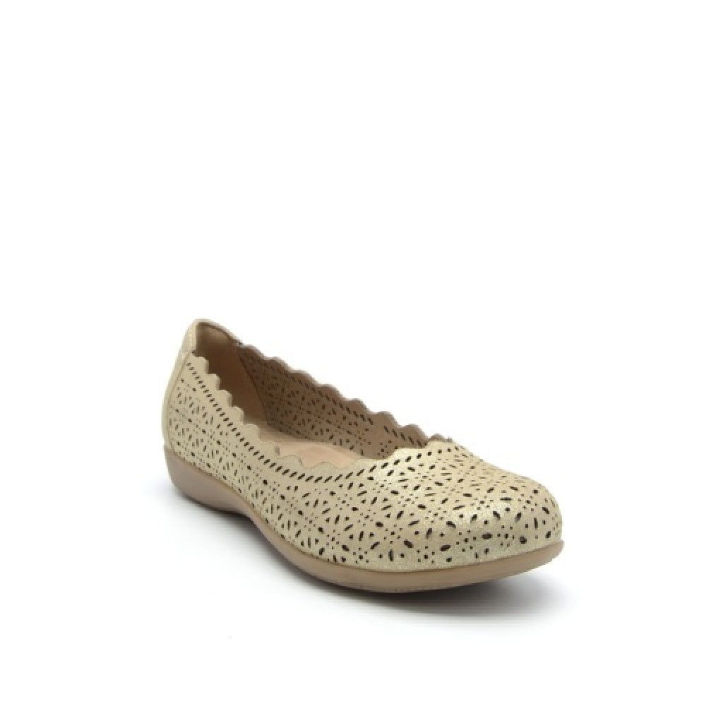 Earth Bria Cushioned Arch Support Slip-On Women's Ballet Flat - Gold - 8