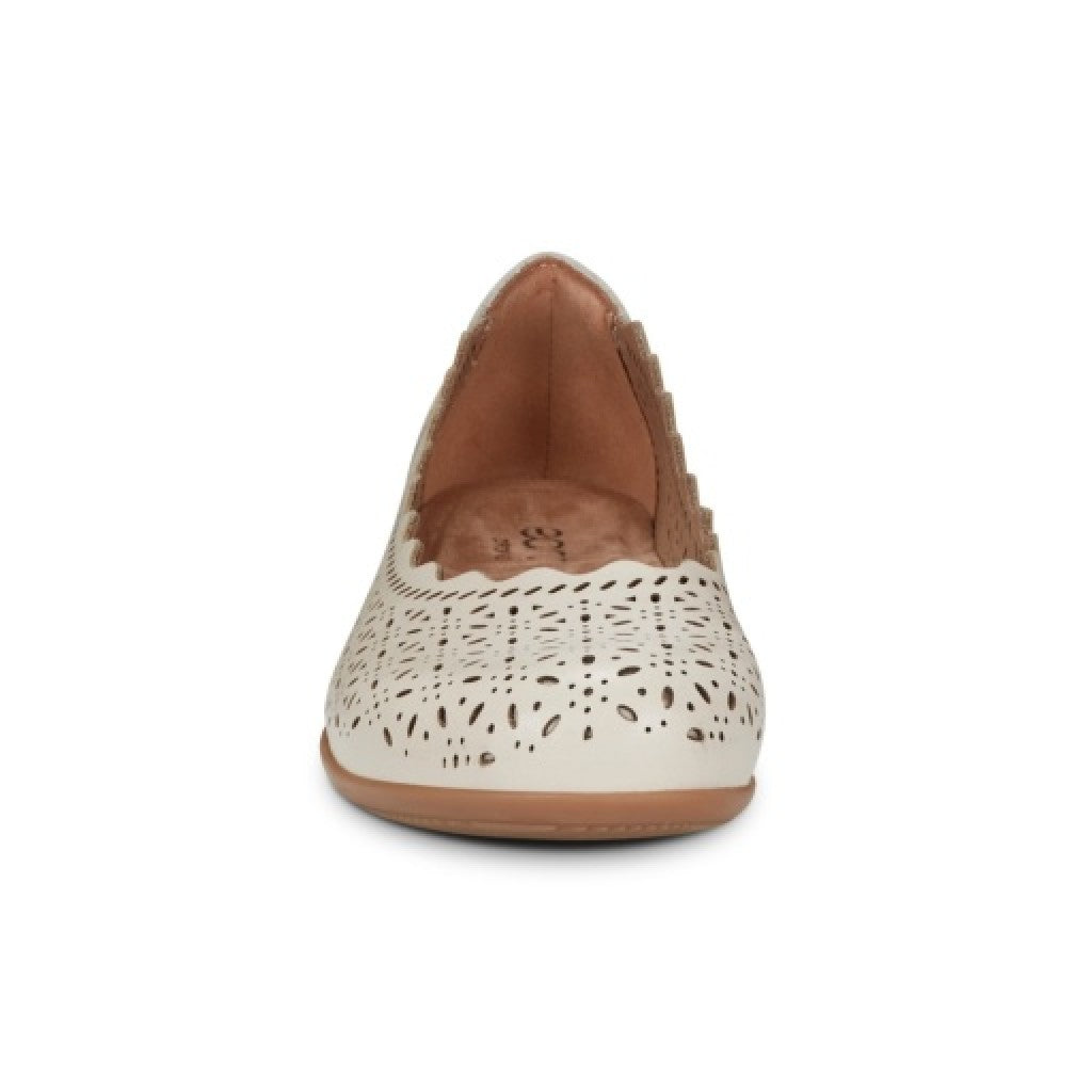 Earth Bria Cushioned Arch Support Slip-On Women's Ballet Flat - Ivory - 3
