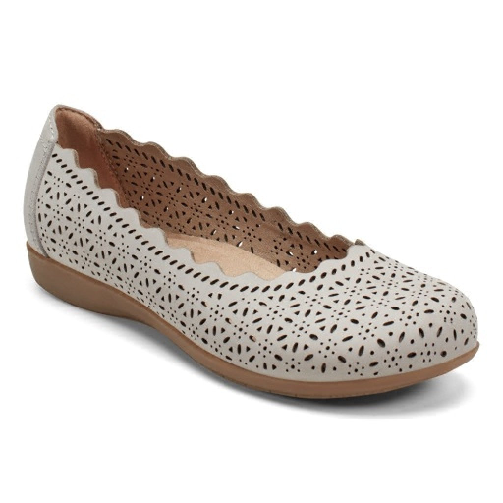 Earth Bria Cushioned Arch Support Slip-On Women's Ballet Flat - Light Gray - 1