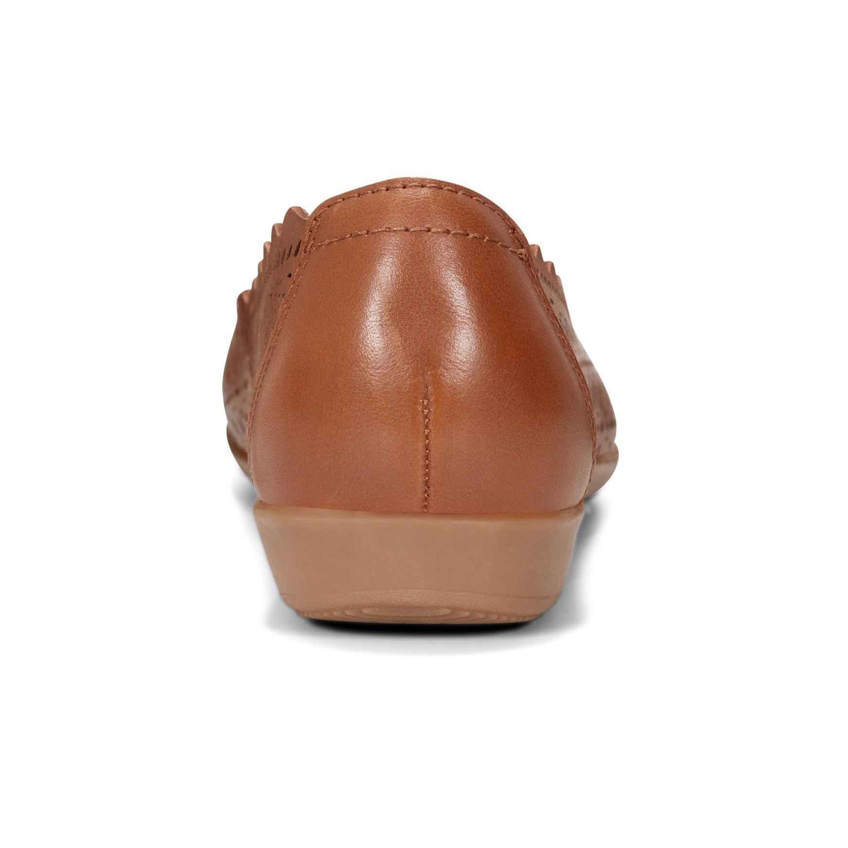 Earth Bria Cushioned Arch Support Slip-On Women's Ballet Flat - Medium Brown Leather - 4