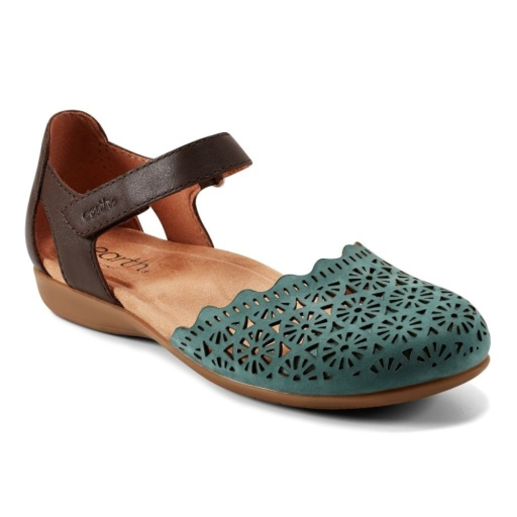 Earth Bronnie Casual Slip-On Perforated Cushioned Arch Support Women's Slip-On - Medium Green - 1