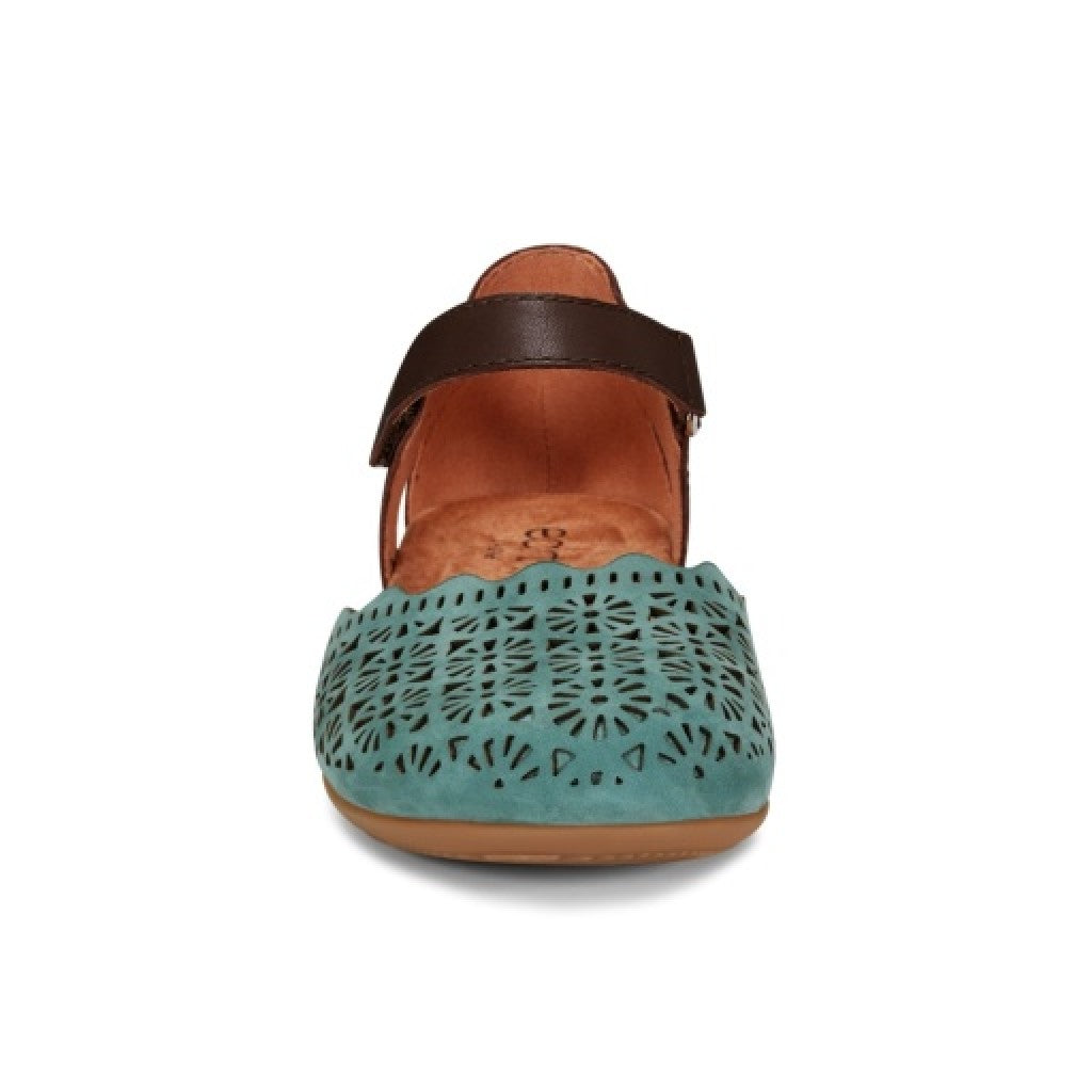 Earth Bronnie Casual Slip-On Perforated Cushioned Arch Support Women's Slip-On - Medium Green - 3